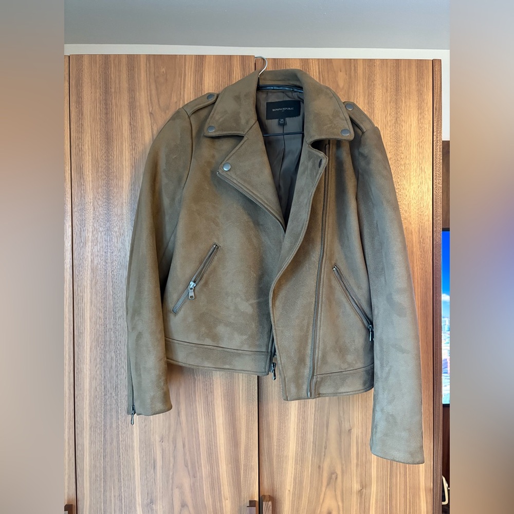 Banana Republic Tan Suede Jacket